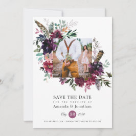 Reserve A Data Burgundy Wine Boho Foto De Casamento Floral