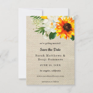 Reserve A Data Burlap Sunflower & White Floral Salvar Data V2