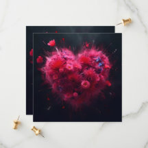 Burst Cardíaco Rosa Vibrante