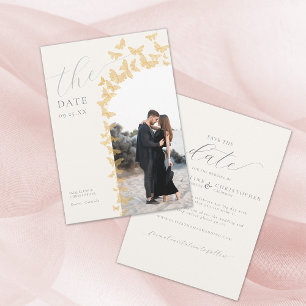 Reserve A Data Butterflies Boho Photo Arch Wedch Salvar Data
