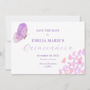 Reserve A Data Butterflies Quinceañera Salvar Data