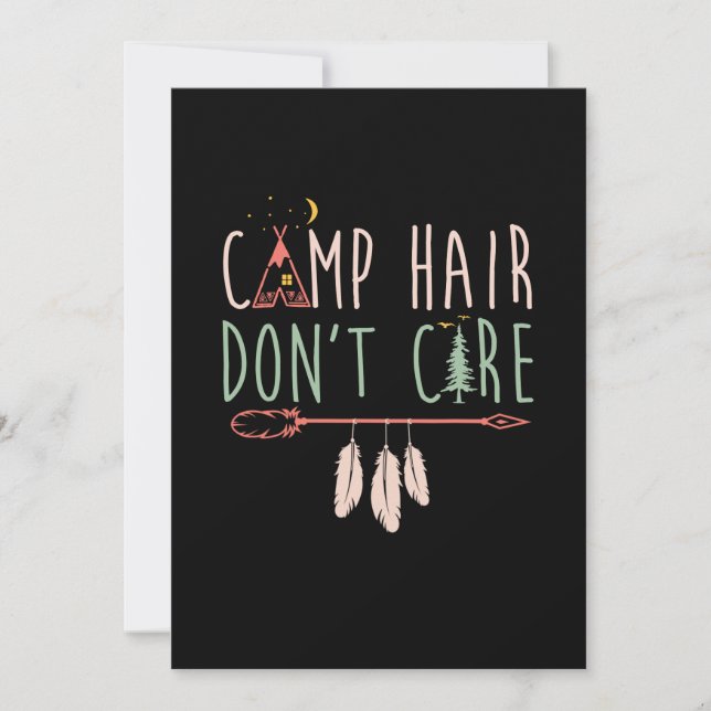 Reserve A Data Cabelo de acampamento não se importa com acampamen (Frente)