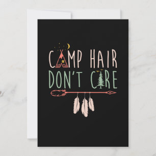 Reserve A Data Cabelo de acampamento não se importa com acampamen