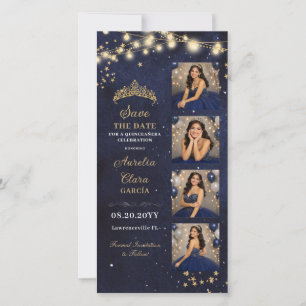 Reserve A Data Cabine de Foto Quinceañera Noite Estrelada Azul-Na