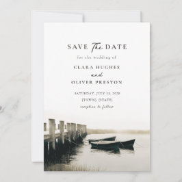 Reserve A Data Cabo Cod Serif Casamento Porto Monocromático 