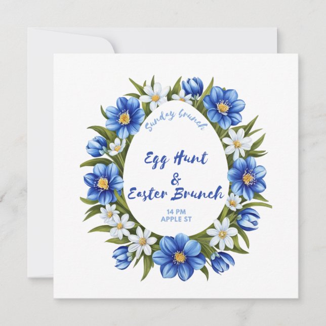 Reserve A Data Caça aos ovos, Páscoa Brunch (Frente)