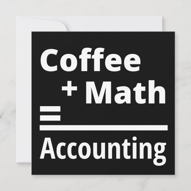 Reserve A Data Café + Matemática = Contabilidade (Frente)