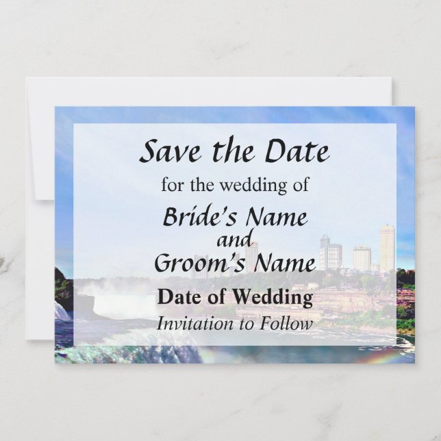 Reserve A Data Caias de Niagara NY - Salve a Data (Frente)