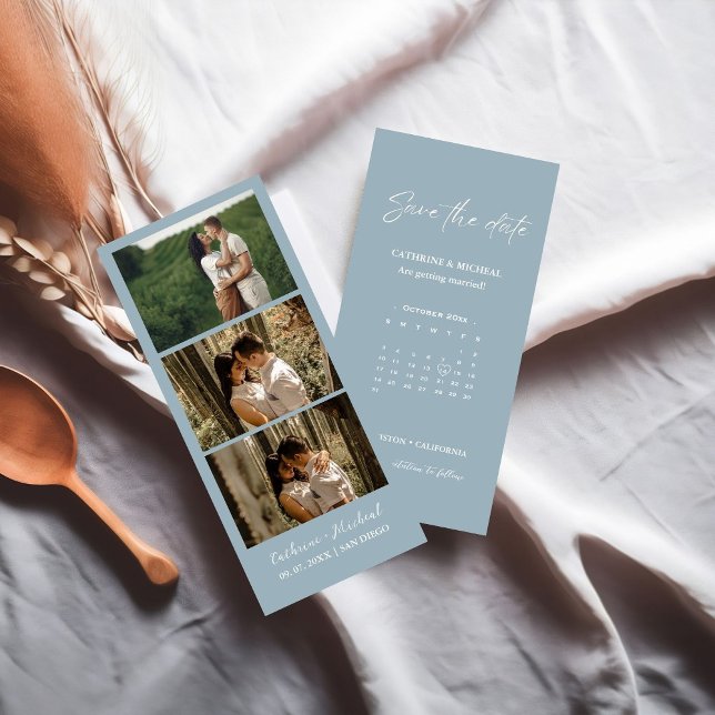 Reserve A Data Calendário Casamento Fotografia com base em strip- (Criador carregado)