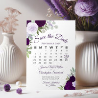 Calendário de Casamento de Boho do Elegante Floral