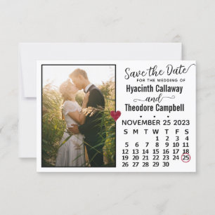 Reserve A Data Calendário de Casamento Novembro 2023 Foto Persona