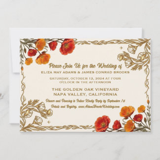 Reserve A Data California Poppy Vintage Botânica do Século XIX