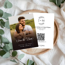 Reserve A Data Caligrafia com Gradação de Fotos Floral Boho