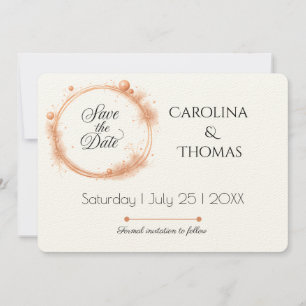 Reserve A Data Caligrafia de Casamento com Faíscas Elegante