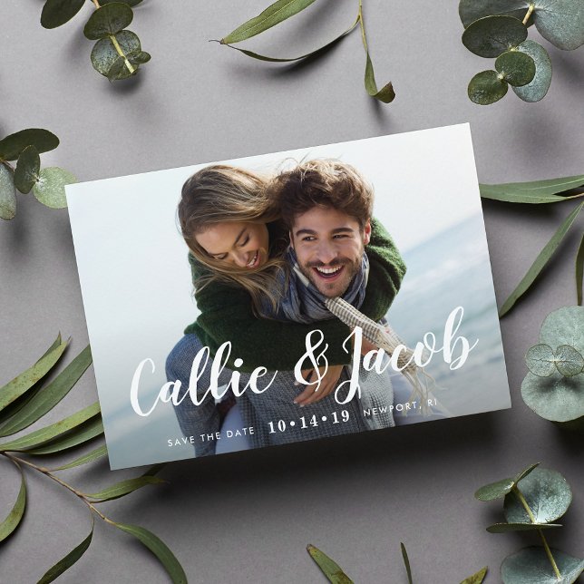 Reserve A Data Caligrafia de Pincel | Data de salvamento da foto (Criador carregado)