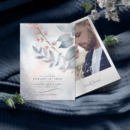 Reserve A Data Caligrafia Floral Dusty Blue ID771