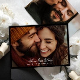 Reserve A Data Caligrafia Formal Duas Fotografias