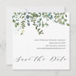 Reserve A Data Caligrafia Greenery Eucalyptus Salva a Data