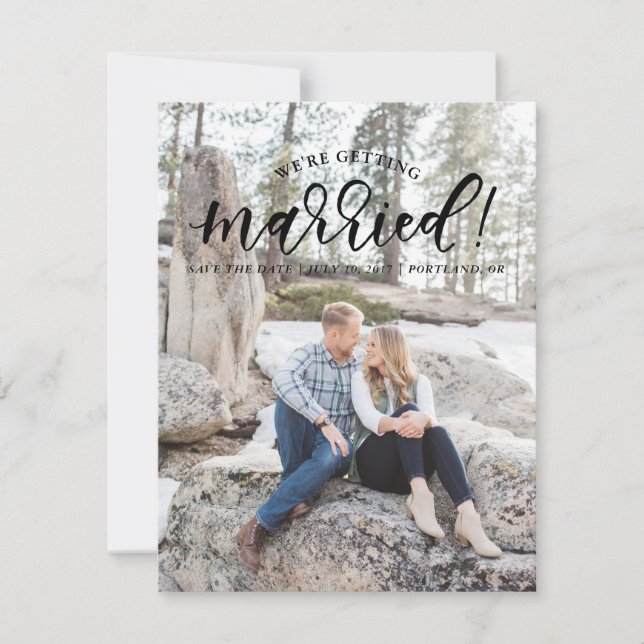 Reserve A Data Caligrafia, vamos nos casar. (Frente)