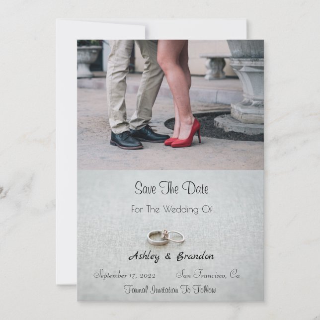 Reserve A Data Calle da Cidade Salvar a Data (Frente)