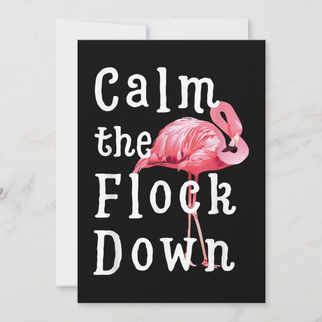 Reserve A Data Calma, Flamingo Girl |Funny Flamingo (Frente)