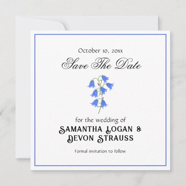 Reserve A Data Campainhas Salvem A Data Casamento (Frente)