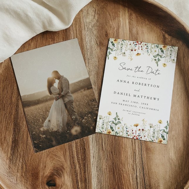 Reserve A Data Campo de Foto de Flores Silvestres de Verão (Criador carregado)