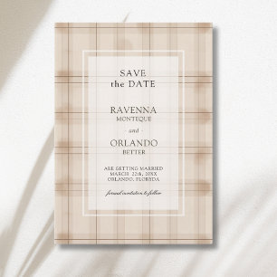 Reserve A Data Capa Xadrez Café Clássico Vintage Casamento