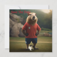 "Capybara com Ponta de Goal: A Estrela de Futebol 
