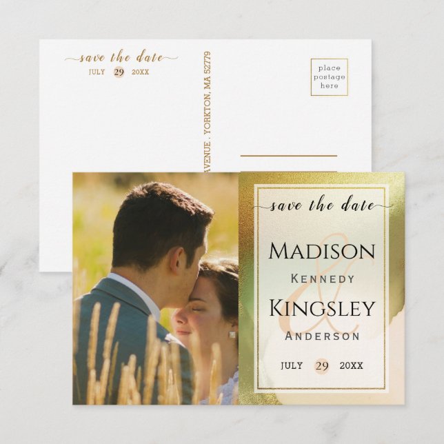 Reserve A Data Carta Fab 🌟 Casamento Ousado & Elegante com Orçam (Frente/Verso)