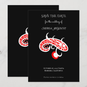 Reserve A Data Cartaz de Arte Vetorial Floral – Desenho de Flor R