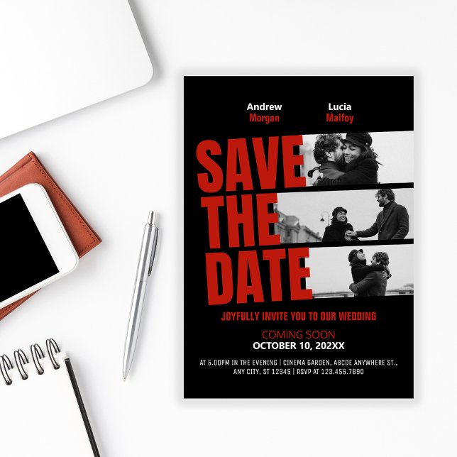 Reserve A Data cartaz de filme de casamento  (Criador carregado)
