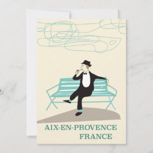Reserve A Data Cartaz de viagem de Aix-en-Provence França