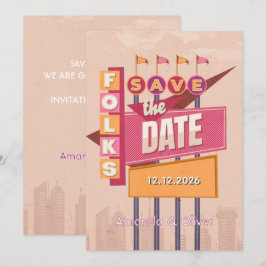 Reserve A Data Cartaz Retro Antigo Salve A Data