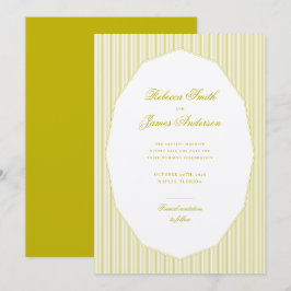 Reserve A Data Cartuxa Elegante Clássico Listras Casamento