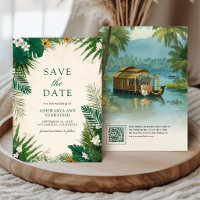 Casa de Barco nos Backwaters de Kerala Casamento I