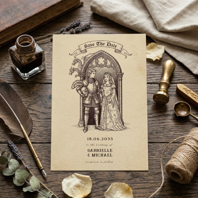 Reserve A Data Casal de Conto de Fadas Arco Gótico Casamento Medi (Criador carregado)
