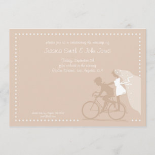 Reserve A Data CASAL moderno CUTE na Bicicleta Salvar a Data