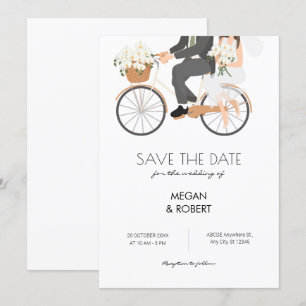 Reserve A Data Casal Romântico Andando de Bicicleta casamento 