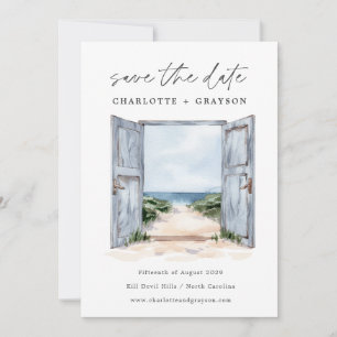 Reserve A Data Casamento à Beira-Mar com Aquarela