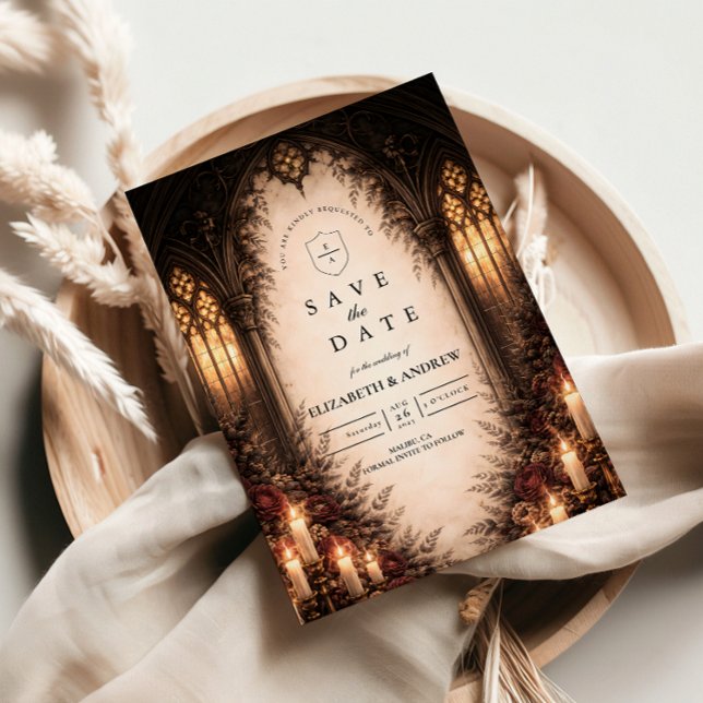 Reserve A Data Casamento à Luz de Velas na Catedral Gótica (Criador carregado)