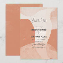 Casamento Abstrato da Boêmia Moderna Terracotta