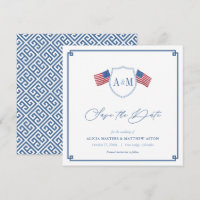 Casamento Americano Elegante Vermelho Branco Azul