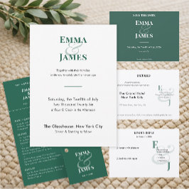 Reserve A Data Casamento Ampersand Esmeralda Reversa | Salve a Da