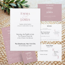 Casamento Ampersand Lilás Invertido | Salve a Data
