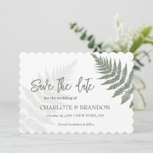 Reserve A Data Casamento ao ar livre de Forest Green Ferns