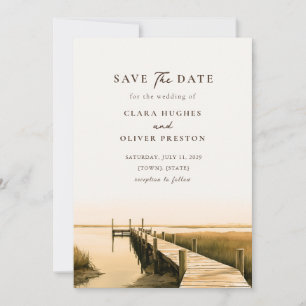 Reserve A Data Casamento ao Pôr do Sol no Gramado da Maré na Doca