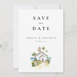 Reserve A Data Casamento Aquarela Igreja Católica