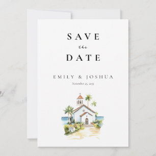Reserve A Data Casamento Aquarela Igreja Católica