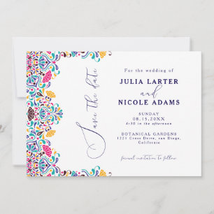 Reserve A Data Casamento Arco-Íris do Estilo Fiesta Mexicano Vibr